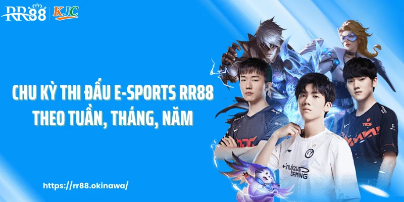 Chu kỳ thi đấu e-sports RR88 theo tuần, tháng, năm