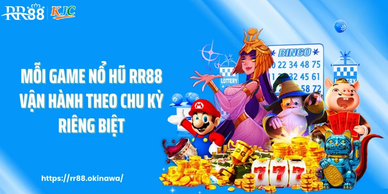 Mỗi game nổ hũ RR88 vận hành theo chu kỳ riêng biệt